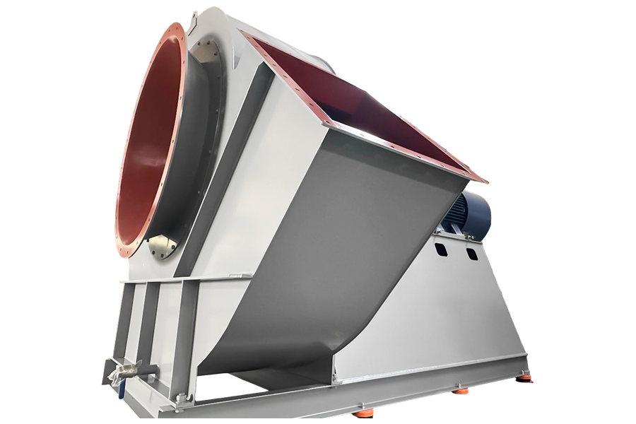 Priemysel stavebných materiálov - chladiaci ventilátor cementovej rotačnej pece s roštom