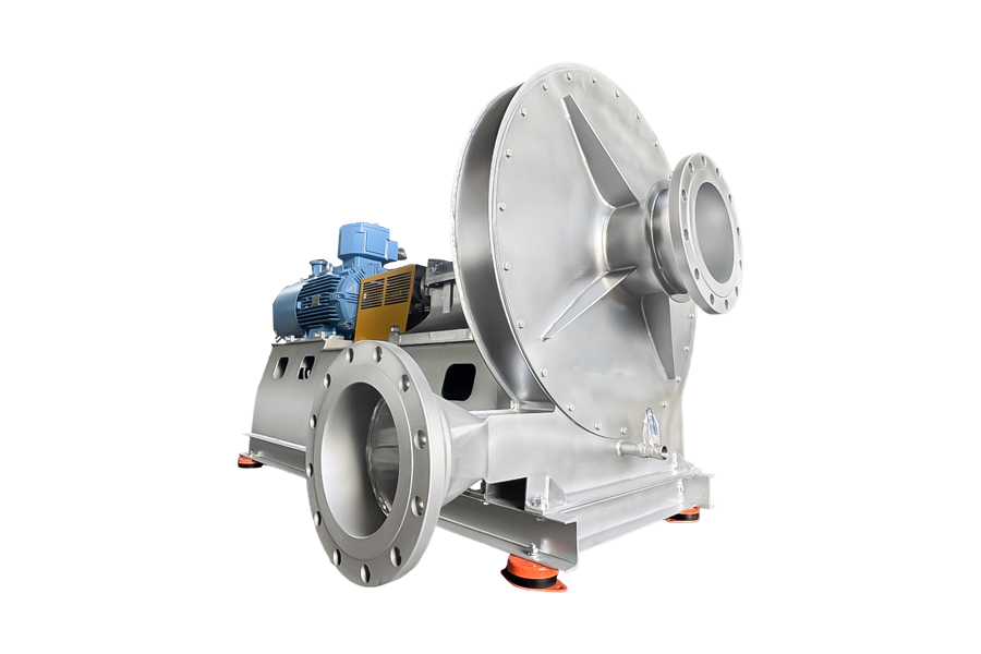 Ventilátor na dopravu prášku pre potravinársky priemysel